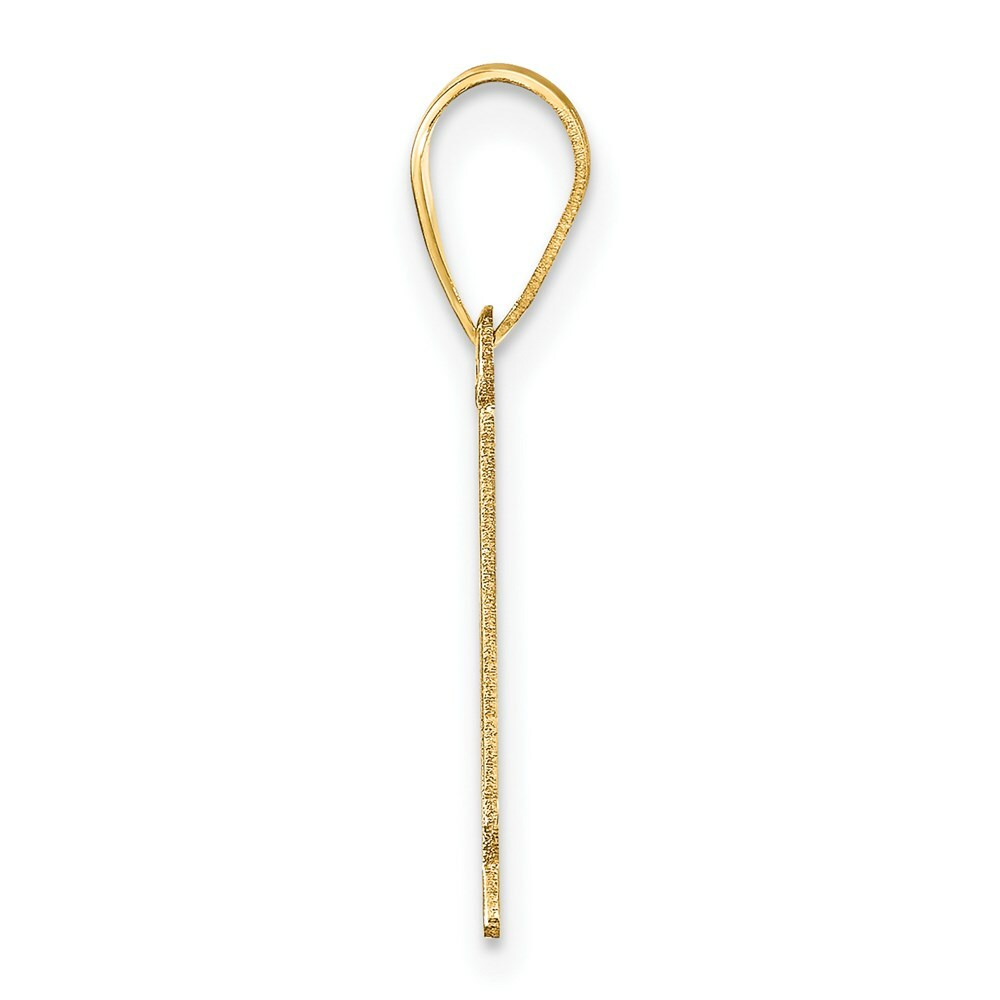 14K Yellow Gold Polished Number 20 Pendant