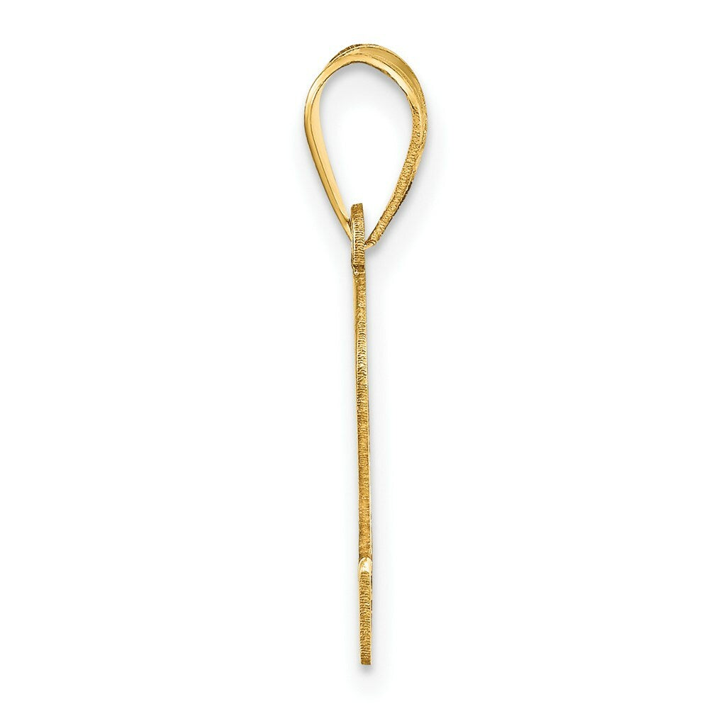 14K Yellow Gold Polished Number 20 Pendant