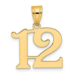 Load image into Gallery viewer, 14K Yellow Gold Polished Number 20 Pendant

