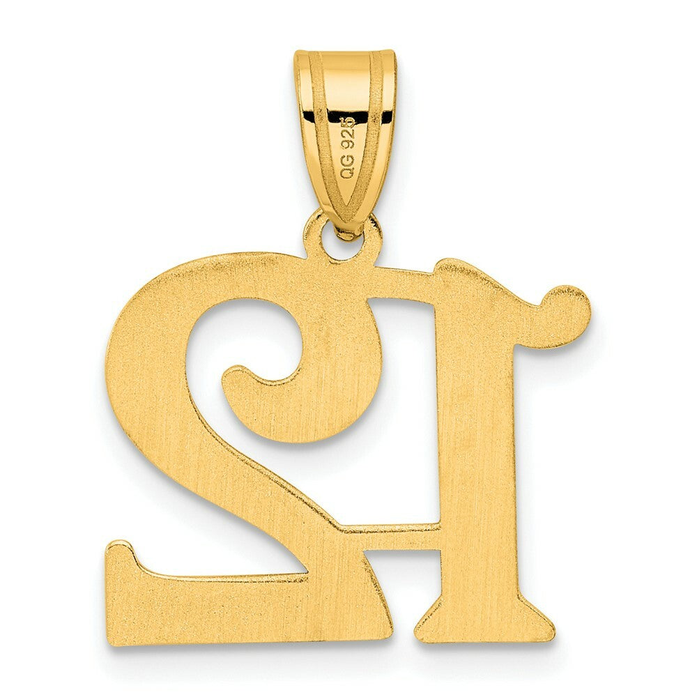 14K Yellow Gold Polished Number 20 Pendant