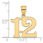 Load image into Gallery viewer, 14K Yellow Gold Polished Number 20 Pendant
