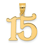 Load image into Gallery viewer, 14K Yellow Gold Polished Number 20 Pendant
