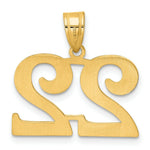 Load image into Gallery viewer, 14K Yellow Gold Polished Number 20 Pendant

