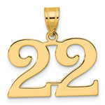 Load image into Gallery viewer, 14K Yellow Gold Polished Number 20 Pendant
