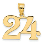 Load image into Gallery viewer, 14K Yellow Gold Polished Number 20 Pendant
