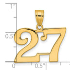 Load image into Gallery viewer, 14K Yellow Gold Polished Number 20 Pendant
