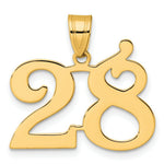 Load image into Gallery viewer, 14K Yellow Gold Polished Number 20 Pendant
