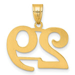 Load image into Gallery viewer, 14K Yellow Gold Polished Number 20 Pendant
