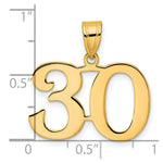 Load image into Gallery viewer, 14K Yellow Gold Polished Number 20 Pendant
