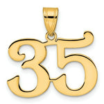 Load image into Gallery viewer, 14K Yellow Gold Polished Number 20 Pendant
