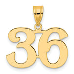 Load image into Gallery viewer, 14K Yellow Gold Polished Number 20 Pendant
