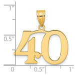 Load image into Gallery viewer, 14K Yellow Gold Polished Number 20 Pendant
