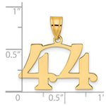 Load image into Gallery viewer, 14K Yellow Gold Polished Number 20 Pendant
