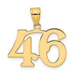 Load image into Gallery viewer, 14K Yellow Gold Polished Number 20 Pendant
