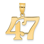 Load image into Gallery viewer, 14K Yellow Gold Polished Number 20 Pendant
