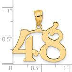 Load image into Gallery viewer, 14K Yellow Gold Polished Number 20 Pendant
