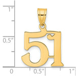 Load image into Gallery viewer, 14K Yellow Gold Polished Number 20 Pendant
