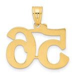 Load image into Gallery viewer, 14K Yellow Gold Polished Number 20 Pendant
