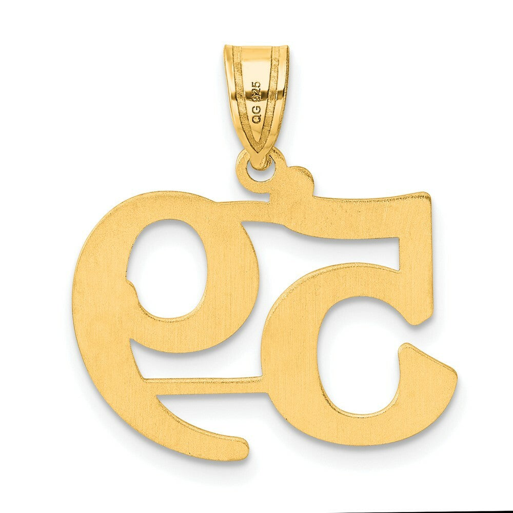 14K Yellow Gold Polished Number 20 Pendant