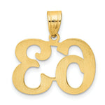 Load image into Gallery viewer, 14K Yellow Gold Polished Number 20 Pendant
