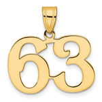 Load image into Gallery viewer, 14K Yellow Gold Polished Number 20 Pendant

