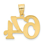 Load image into Gallery viewer, 14K Yellow Gold Polished Number 20 Pendant
