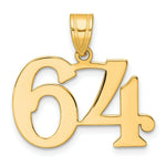 Load image into Gallery viewer, 14K Yellow Gold Polished Number 20 Pendant
