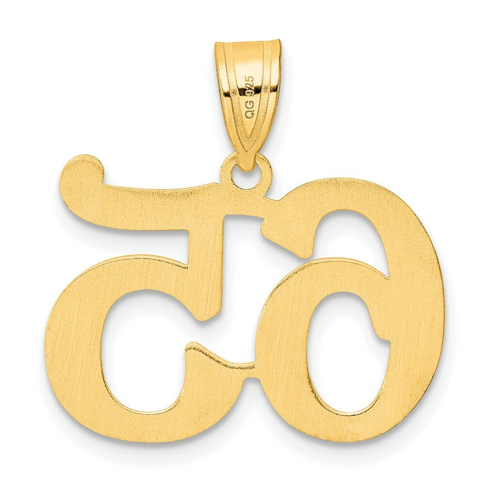 14K Yellow Gold Polished Number 20 Pendant