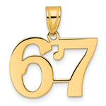 Load image into Gallery viewer, 14K Yellow Gold Polished Number 20 Pendant

