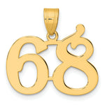 Load image into Gallery viewer, 14K Yellow Gold Polished Number 20 Pendant
