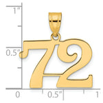 Load image into Gallery viewer, 14K Yellow Gold Polished Number 20 Pendant
