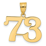 Load image into Gallery viewer, 14K Yellow Gold Polished Number 20 Pendant
