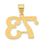 Load image into Gallery viewer, 14K Yellow Gold Polished Number 20 Pendant
