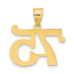 Load image into Gallery viewer, 14K Yellow Gold Polished Number 20 Pendant
