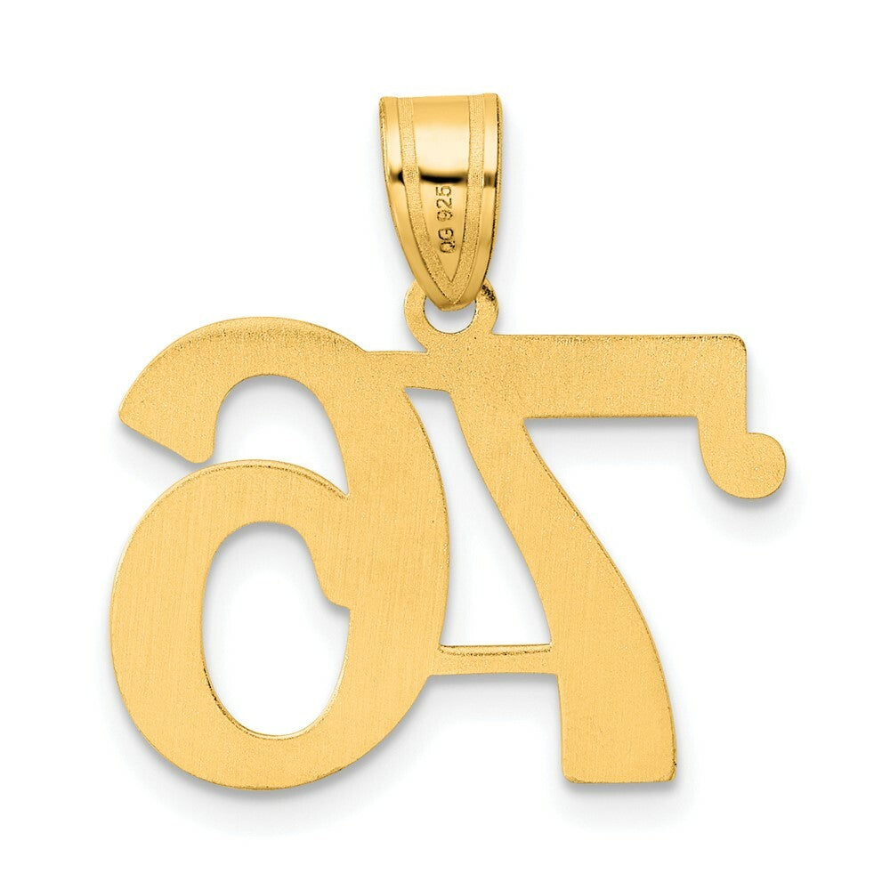 14K Yellow Gold Polished Number 20 Pendant