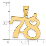 Load image into Gallery viewer, 14K Yellow Gold Polished Number 20 Pendant
