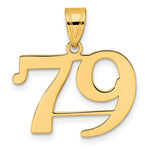 Load image into Gallery viewer, 14K Yellow Gold Polished Number 20 Pendant
