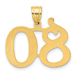 Load image into Gallery viewer, 14K Yellow Gold Polished Number 20 Pendant
