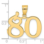 Load image into Gallery viewer, 14K Yellow Gold Polished Number 20 Pendant
