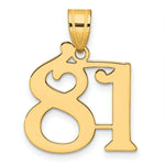 Load image into Gallery viewer, 14K Yellow Gold Polished Number 20 Pendant
