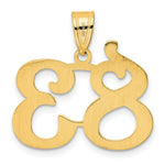 Load image into Gallery viewer, 14K Yellow Gold Polished Number 20 Pendant
