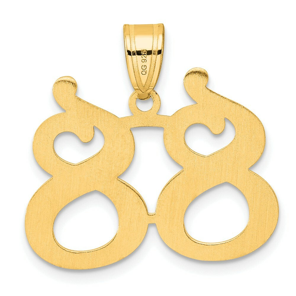14K Yellow Gold Polished Number 20 Pendant