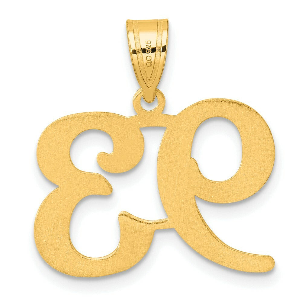 14K Yellow Gold Polished Number 20 Pendant
