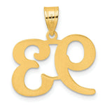 Load image into Gallery viewer, 14K Yellow Gold Polished Number 20 Pendant
