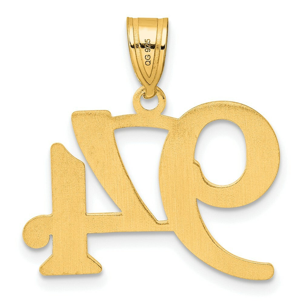 14K Yellow Gold Polished Number 20 Pendant
