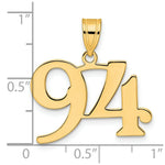Load image into Gallery viewer, 14K Yellow Gold Polished Number 20 Pendant
