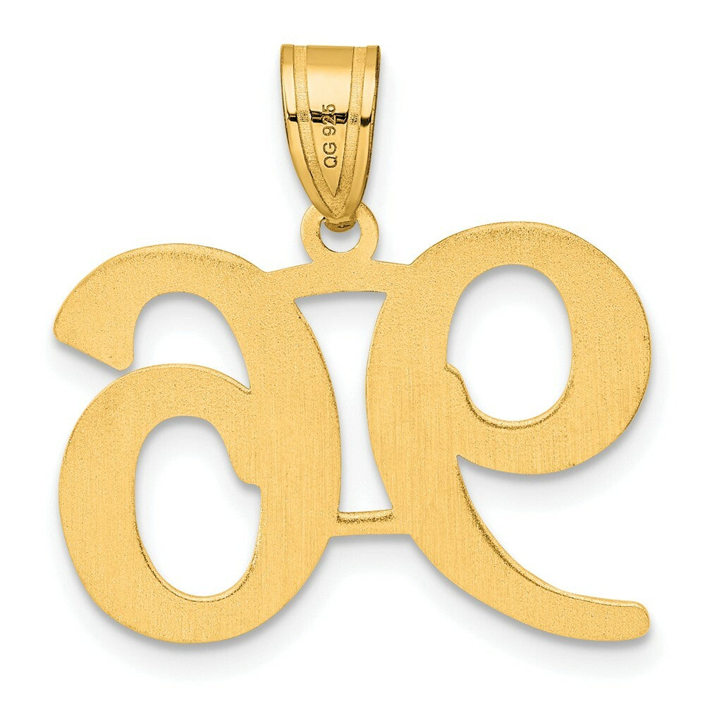14K Yellow Gold Polished Number 20 Pendant