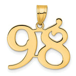 Load image into Gallery viewer, 14K Yellow Gold Polished Number 20 Pendant
