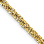 Load image into Gallery viewer, 14K Yellow Gold Diamond-cut Hollow Rope Chain Necklace  Length 16'' inches
