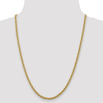 Load image into Gallery viewer, 14K Yellow Gold Diamond-cut Hollow Rope Chain Necklace  Length 16'' inches
